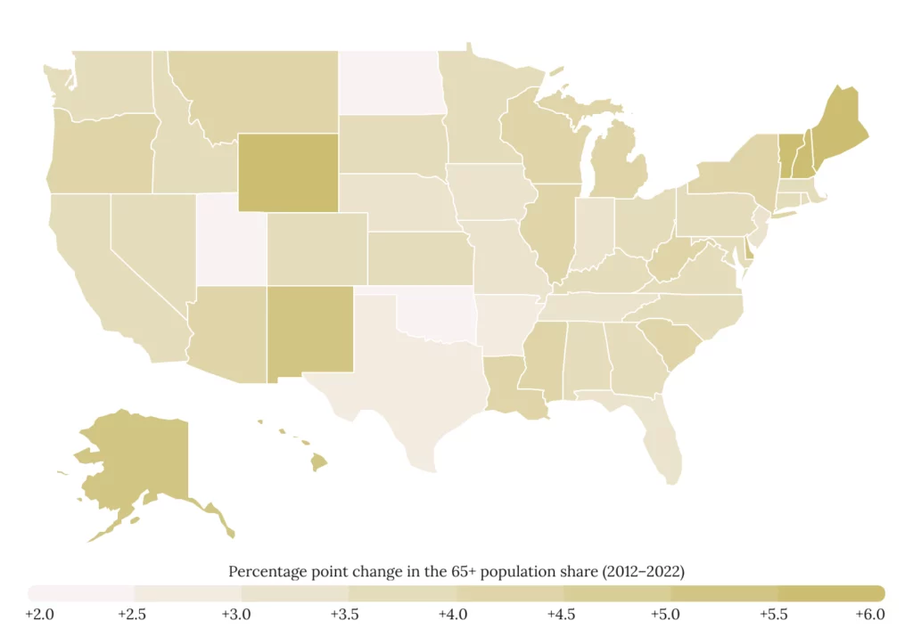 Northeast Corner of the U.S Is Aging Most Rapidly - USMR