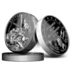 Iwo Jima 5 oz. coin angled arrangement