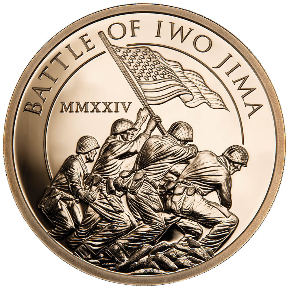 その他 World War Three PSA9 INWO Battle of Iwo Jima Gold 3-Coin Set | U.S. Money Reserve