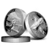 5 ounce battle of Midway coin angled arrangement
