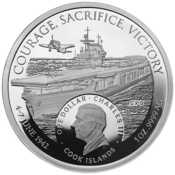 1 oz. Silver Battle of Midway Obverse