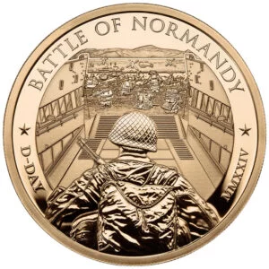 World War II: Valor & Victory Series Battle of Normandy Gold 3-Coin Set (PCGS First Day of Issue)
