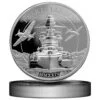 pearl harbor 5 oz. silver coin reverse