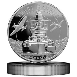 pearl harbor 5 oz. silver coin reverse