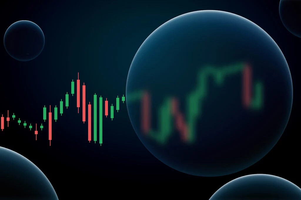 Financial data leading into bubble