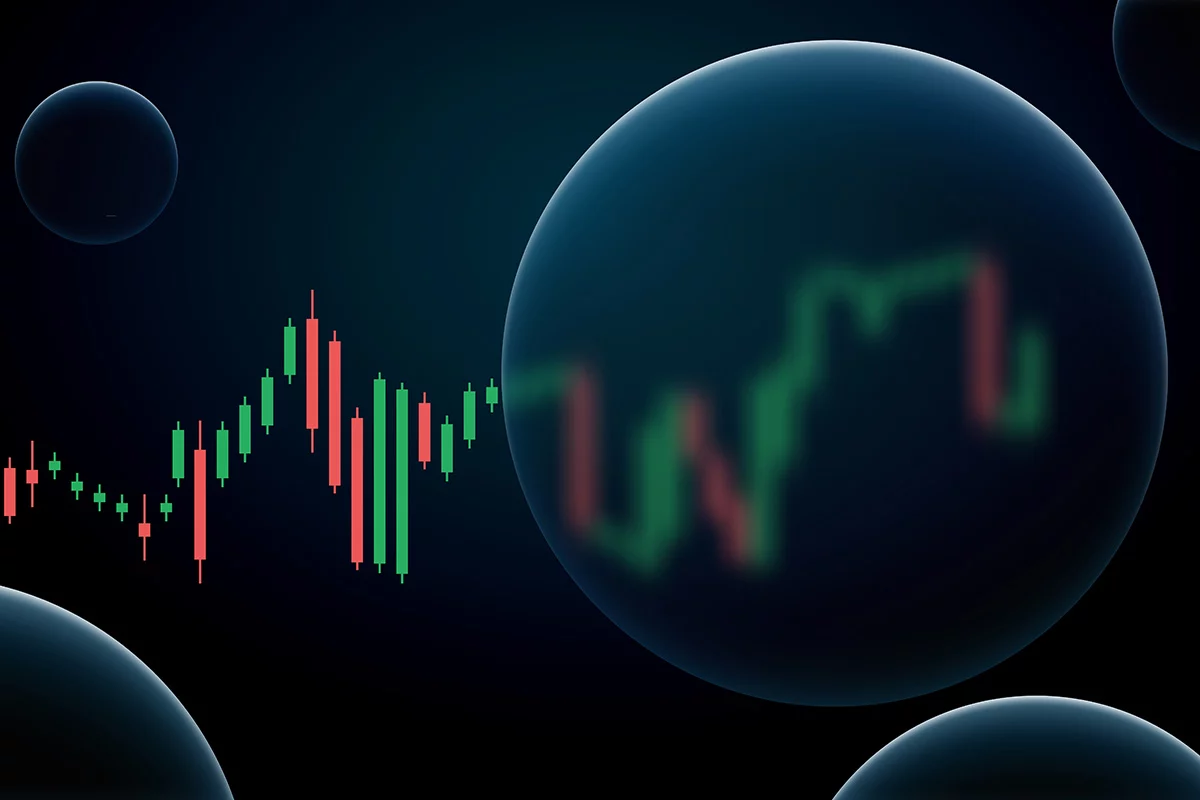 Financial data leading into bubble