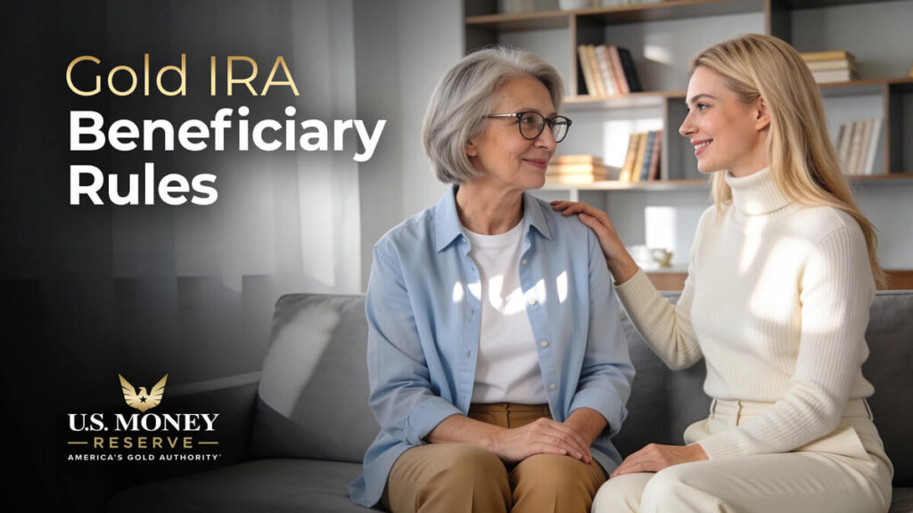 Image of two women for the gold IRA (individual retirement account) beneficiary rules and regulations page
